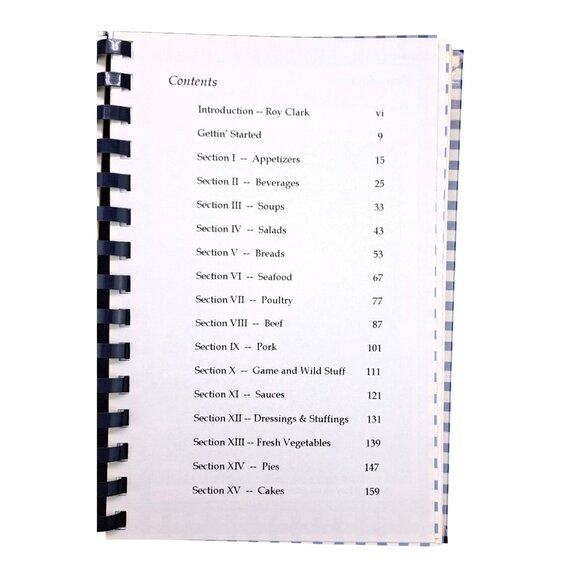 Vintage Mel's A-Cookin Cookbook Mel Tillis Recipes Stories Spiral Roy Clark 1997 - Picture 6 of 10